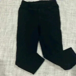 Girls Toddler black elastic waistband pants